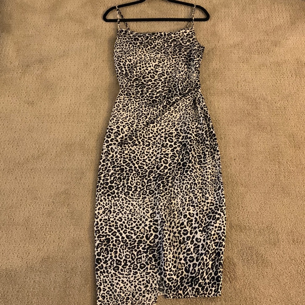 Formal Cheetah Maxi Dress. Size S.